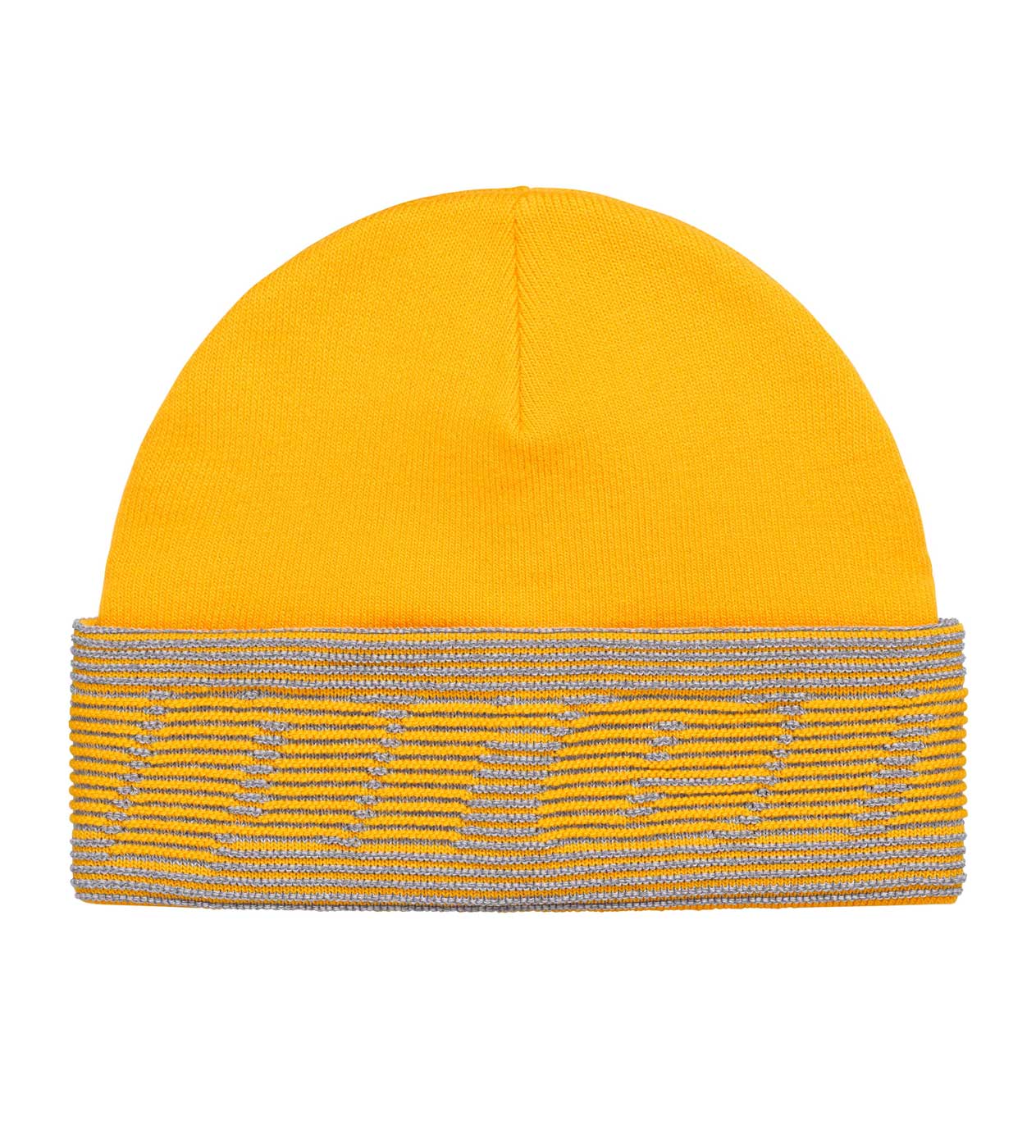 Supreme Reflective Jacquard Cuff Beanie Yellow