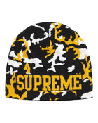 Supreme Reversible Camo Beanie Black/Yellow