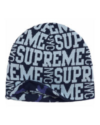Supreme Reversible Camo Beanie Light Blue
