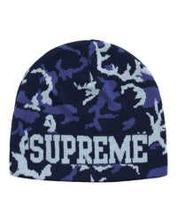 Supreme Reversible Camo Beanie Light Blue