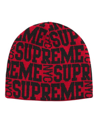 Supreme Reversible Camo Beanie Red