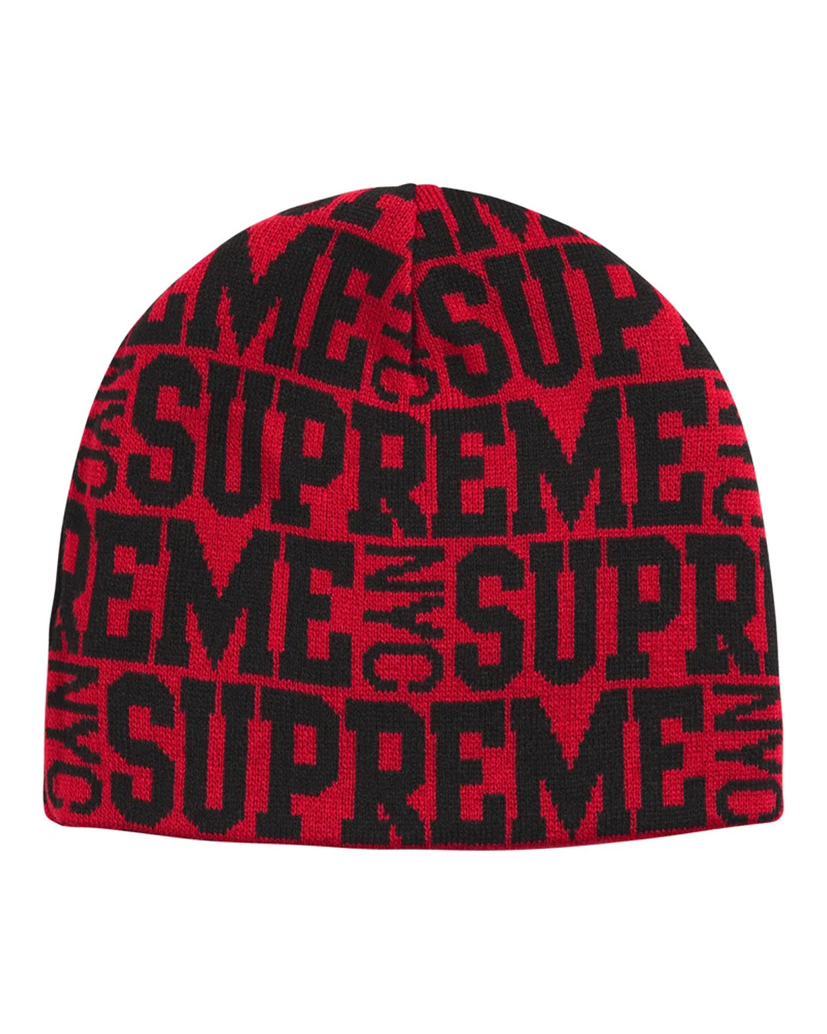 Supreme Reversible Camo Beanie Red