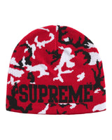 Supreme Reversible Camo Beanie Red
