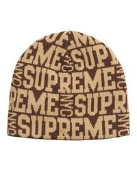 Supreme Reversible Camo Beanie Tan