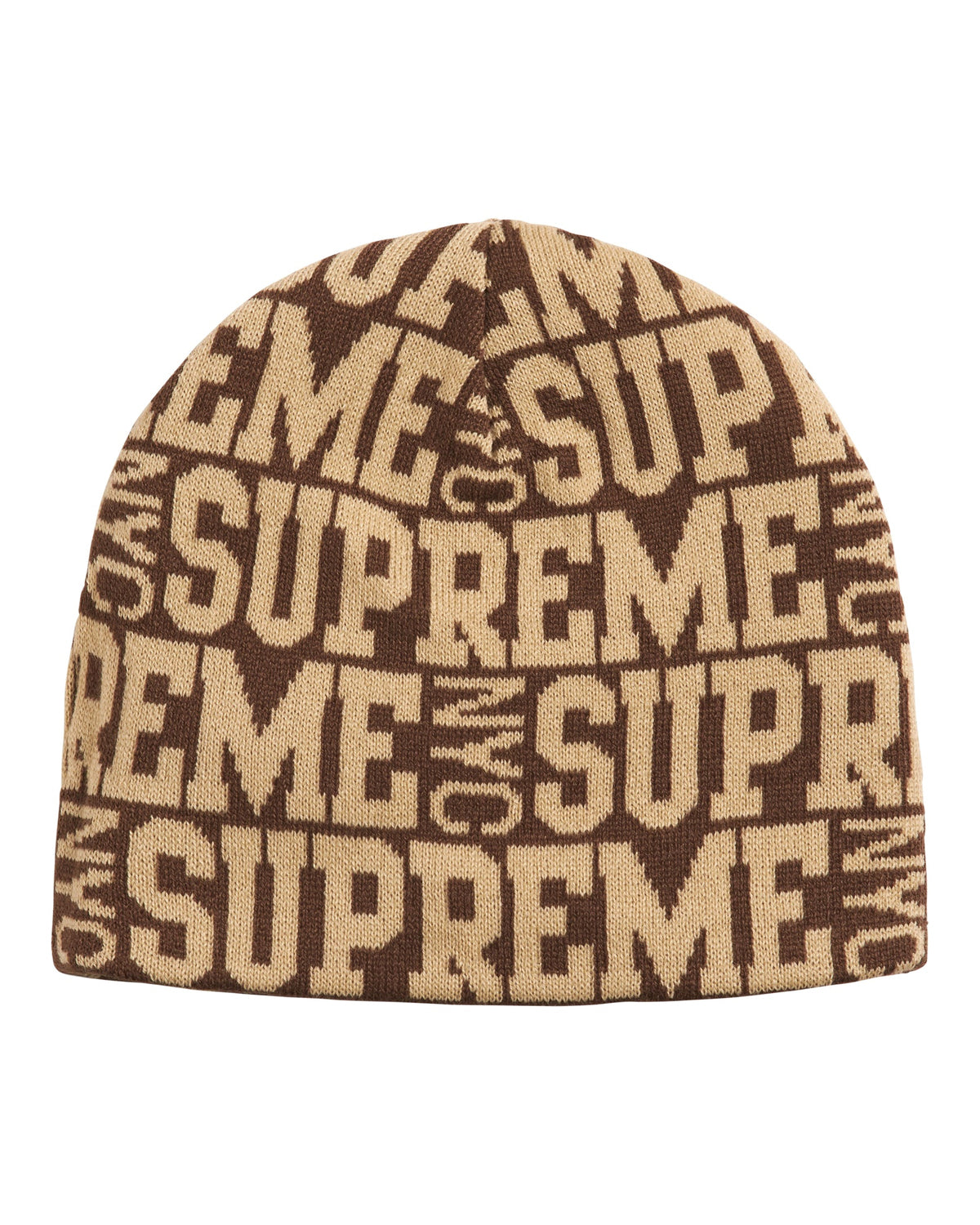 Supreme Reversible Camo Beanie Tan