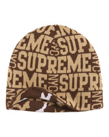 Supreme Reversible Camo Beanie Tan