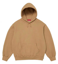 Supreme Satin Applique Hoodie Tan