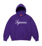 Supreme Script Hoodie Purple
