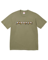 Supreme Skulls Spellout Tee Light Olive