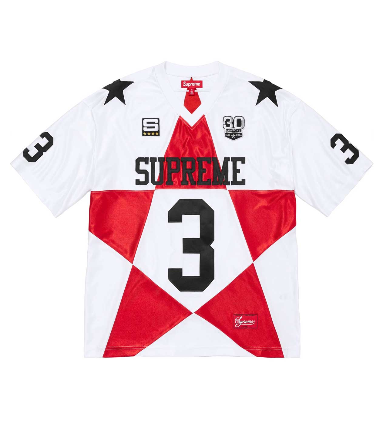 Supreme Star Football Jersey White