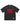 Supreme Stretch S/S Top black, washed tee with an arched red collegiate Supreme chest print, front view