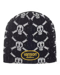 Supreme Vanson Skull Beanie Black