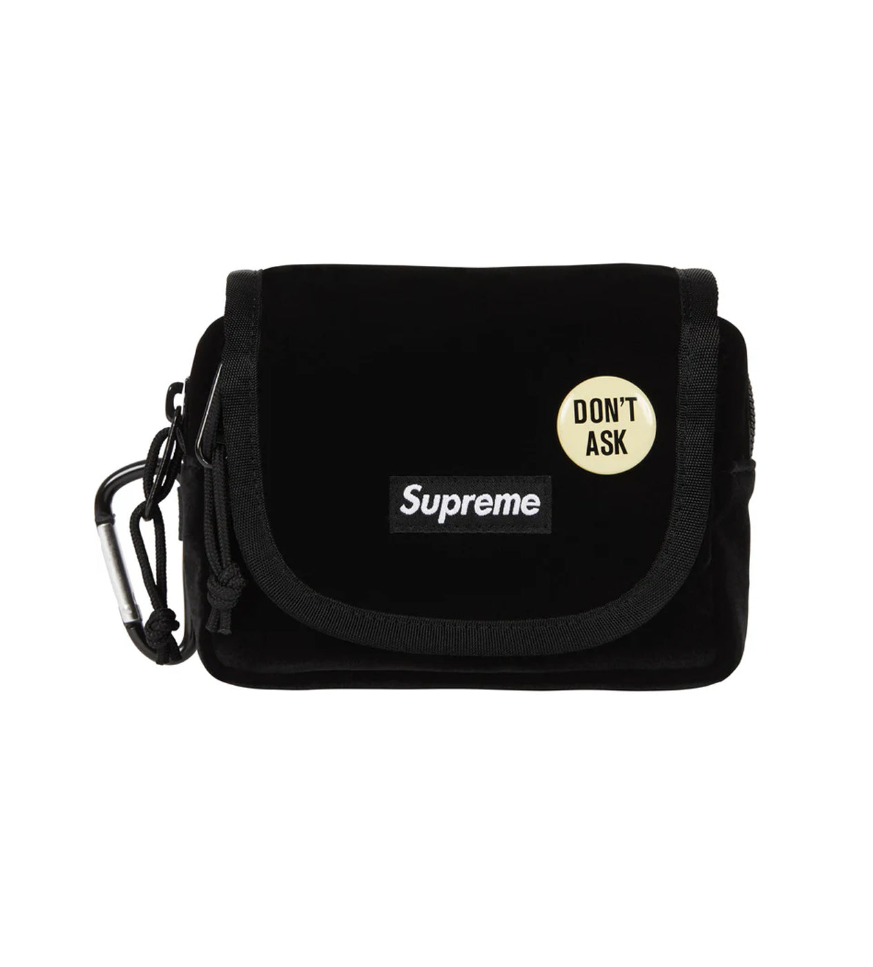 Supreme Velvet Mini Pouch Black