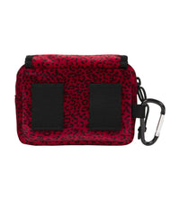 Supreme Velvet Mini Pouch Red Leopard