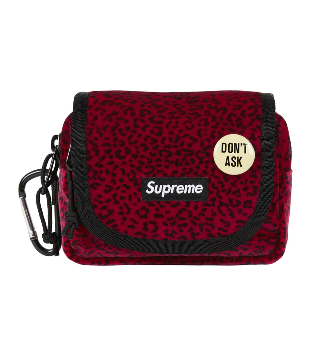 Supreme Velvet Mini Pouch Red Leopard