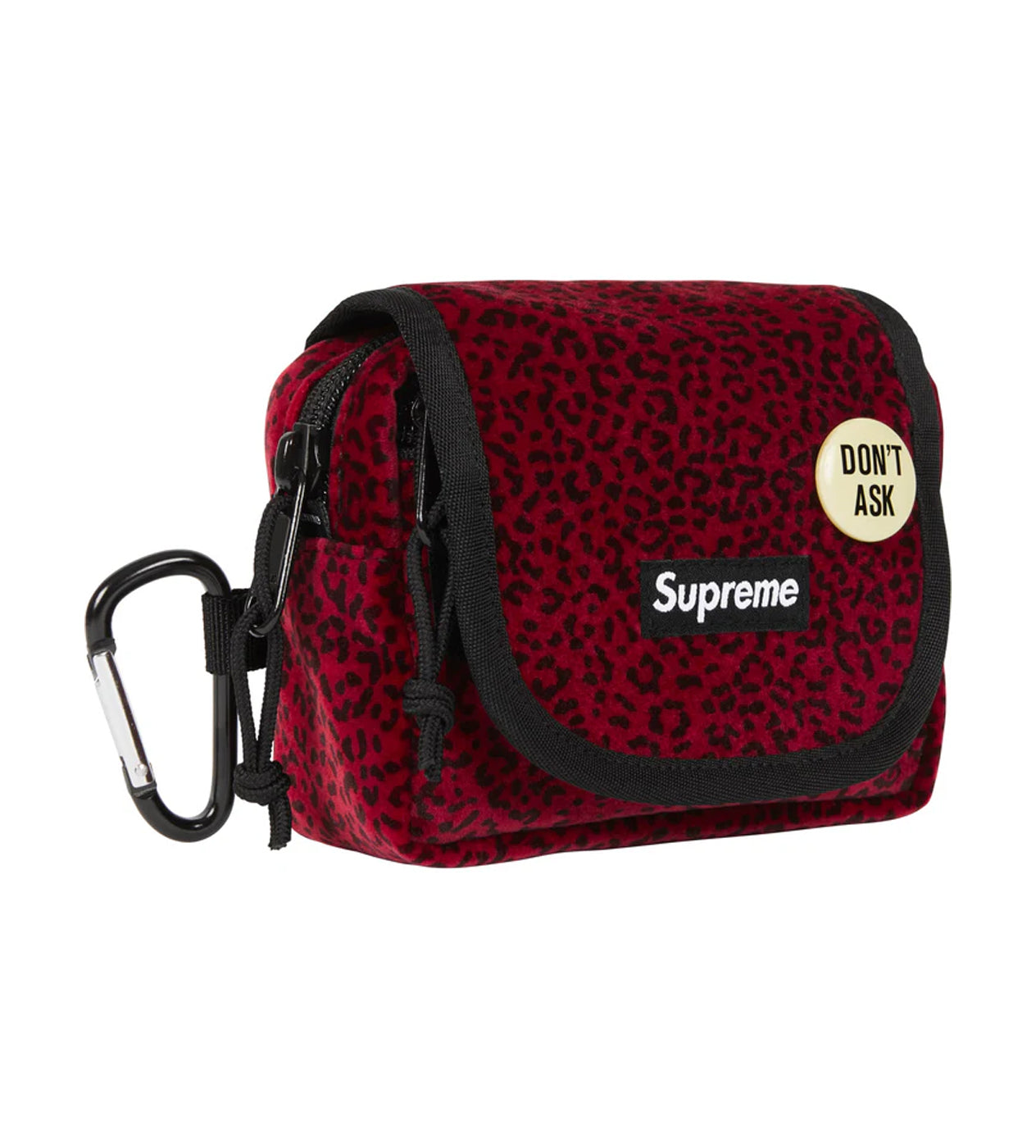 Supreme Velvet Mini Pouch Red Leopard