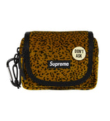 Supreme Velvet Mini Pouch Tan Leopard