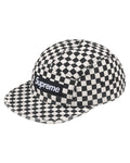 Supreme Washed Chino Twill Camp Cap Checkerboard White