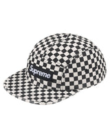 Supreme Washed Chino Twill Camp Cap Checkerboard White