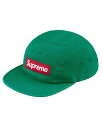 Supreme Washed Chino Twill Camp Cap Green