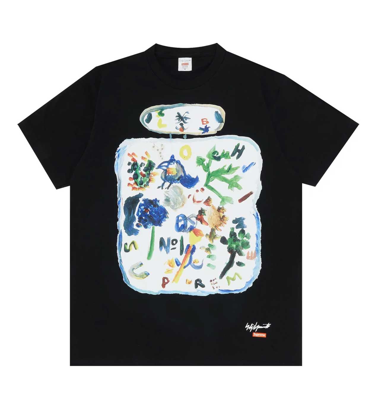 Supreme Yohji Paint Tee Black