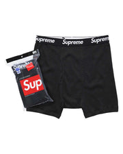 Supreme x Hanes Boxer Briefs Black (4-Pack)