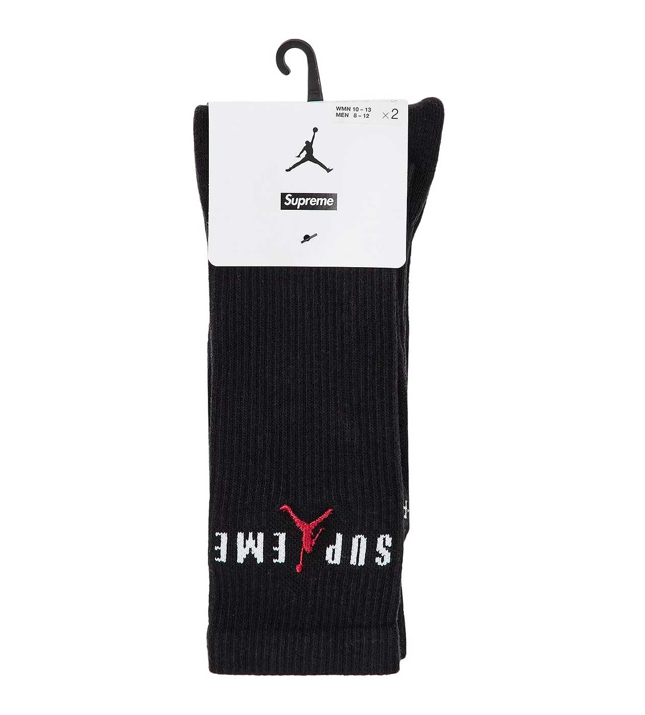 Supreme x Jordan Crew Socks Black