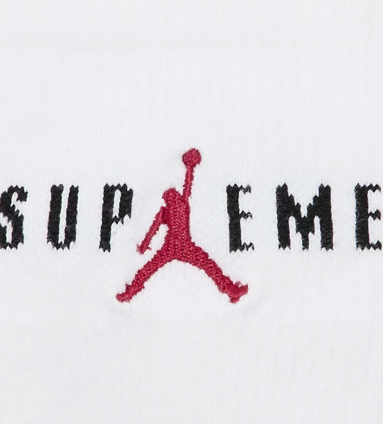 Supreme x Jordan Crew Socks White