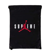 Supreme x Jordan Drawstring Bag Black