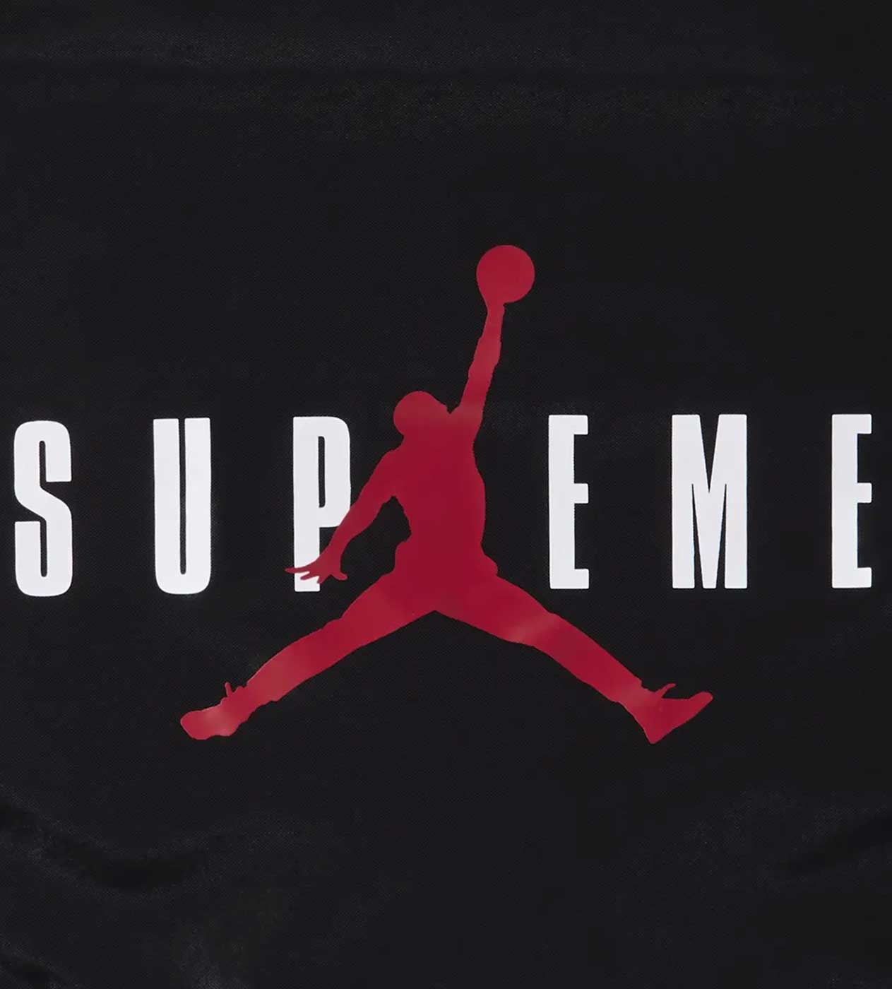 Supreme x Jordan Drawstring Bag Black Supreme ジャンプマン
