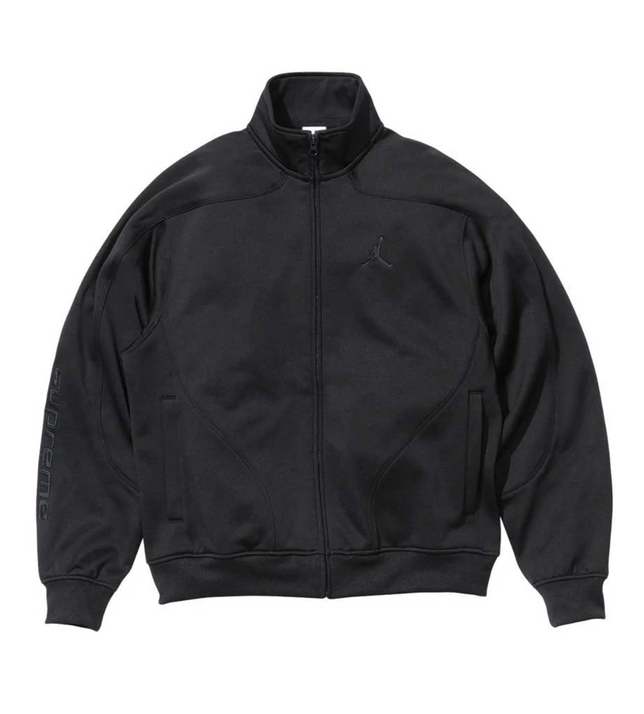 Supreme x Jordan Tricot Track Jacket Zip-Up Black