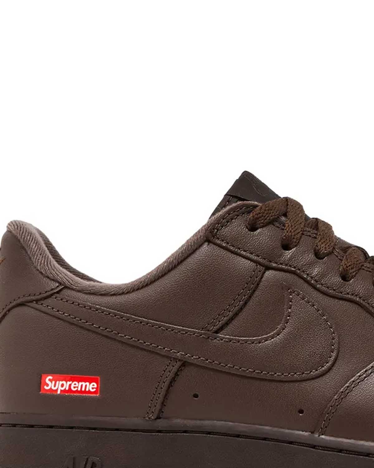 Supreme x Nike Air Force 1 Low Box Logo Brown
