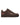 Supreme x Nike Air Force 1 Low Box Logo brown, leather low-top sneaker with a red Supreme box logo at the heel, side view