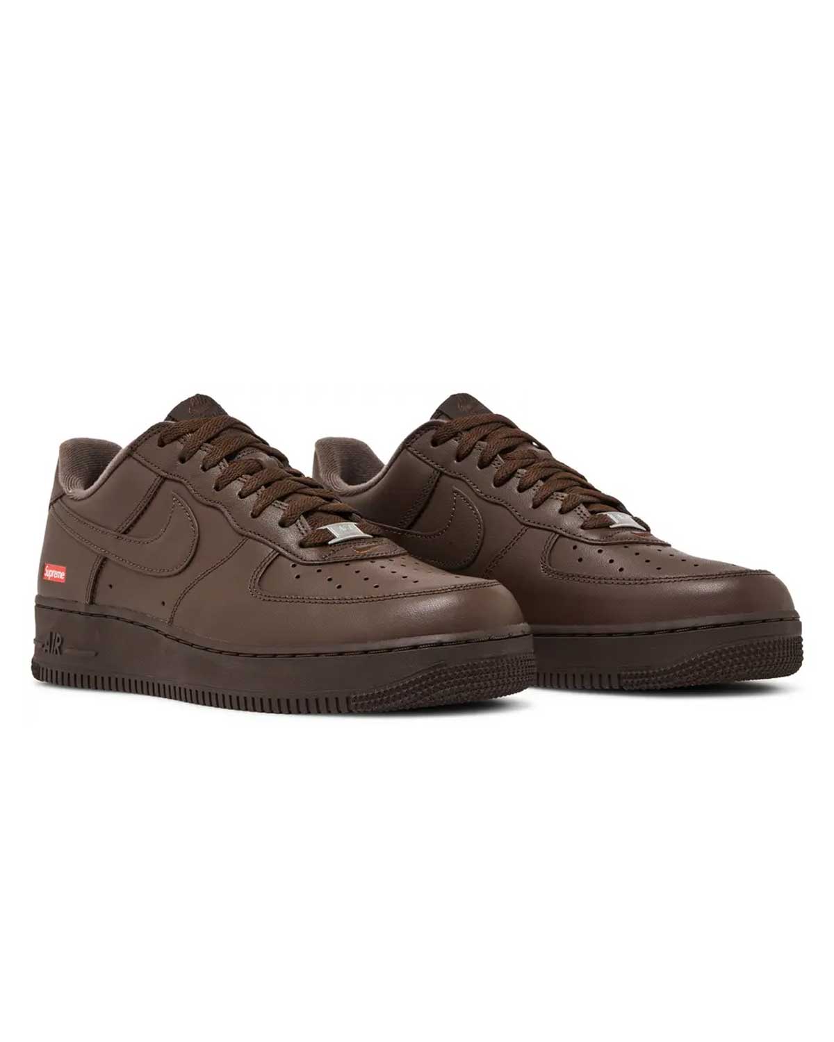 Supreme x Nike Air Force 1 Low Box Logo Brown