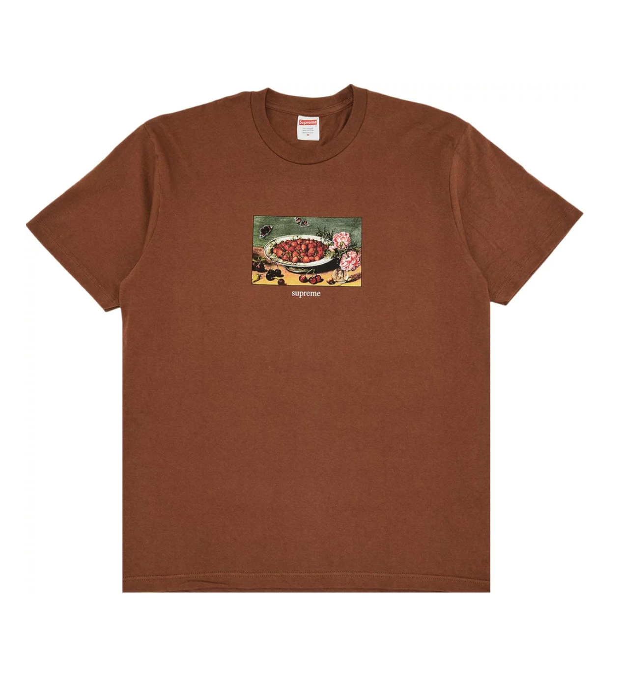 Supreme Strawberries Tee Brown