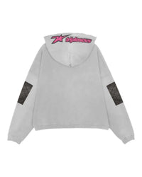 Triple Sevens Moto Hoodie Grey