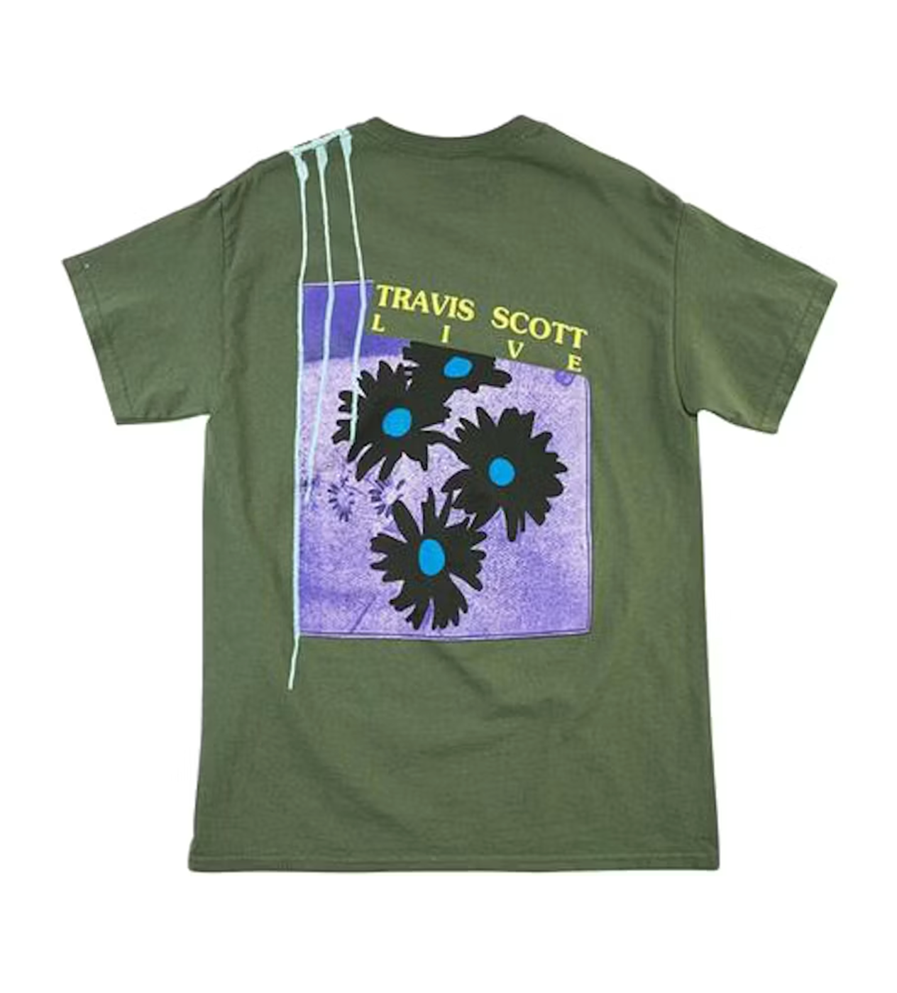 Travis Scott UK Tour Washed Green Tee