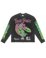 Triple Sevens ASV2 Waffle Knit L/S Tee Black/Green
