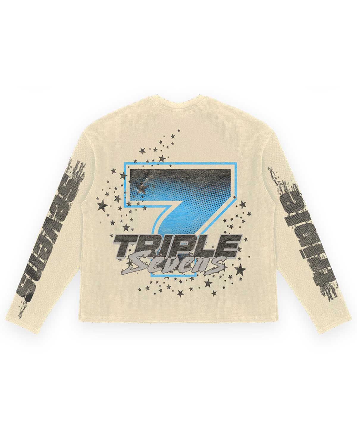 Triple Sevens ASV2 Waffle Knit L/S Tee Cream