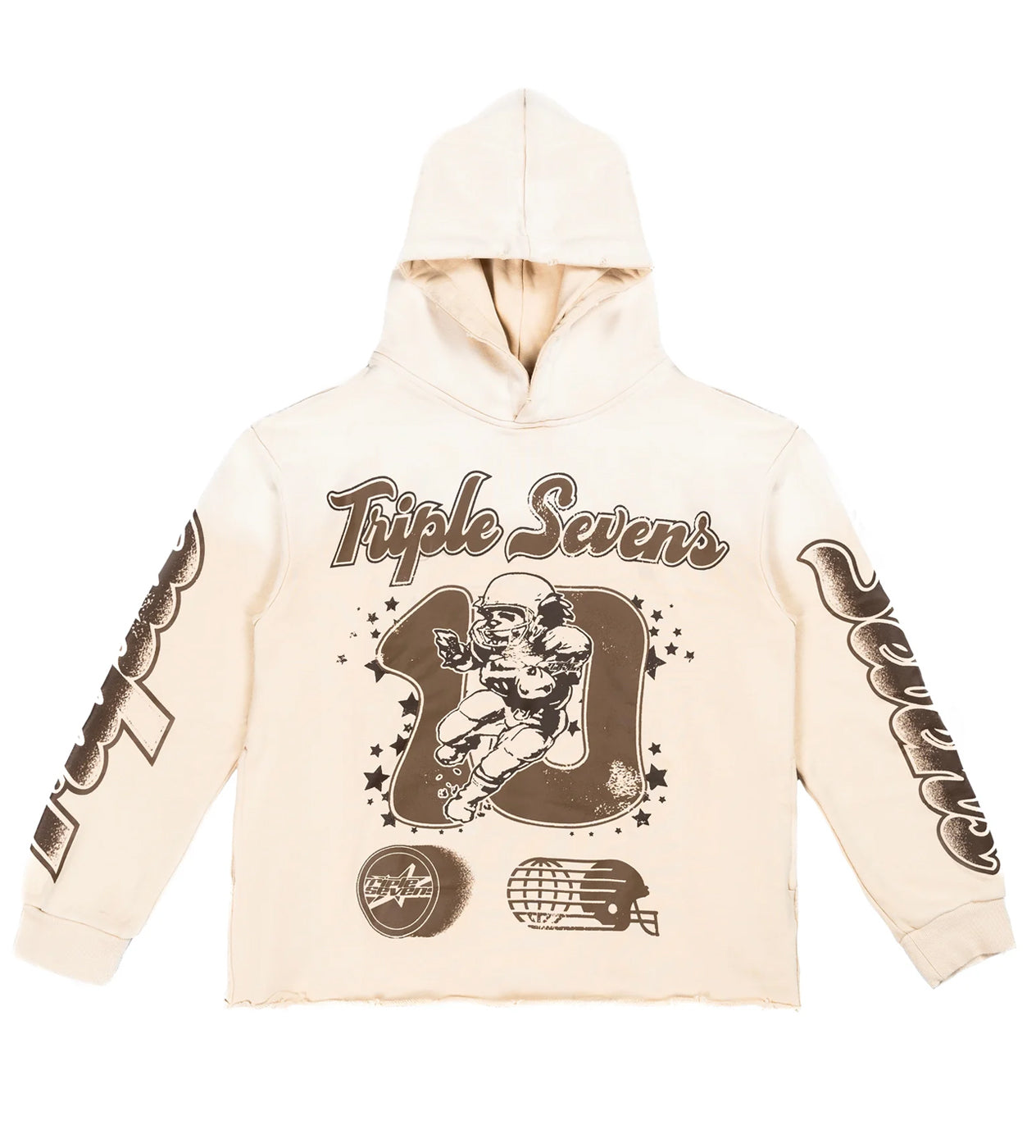 Triple Sevens All Star Hoodie Cream/Brown