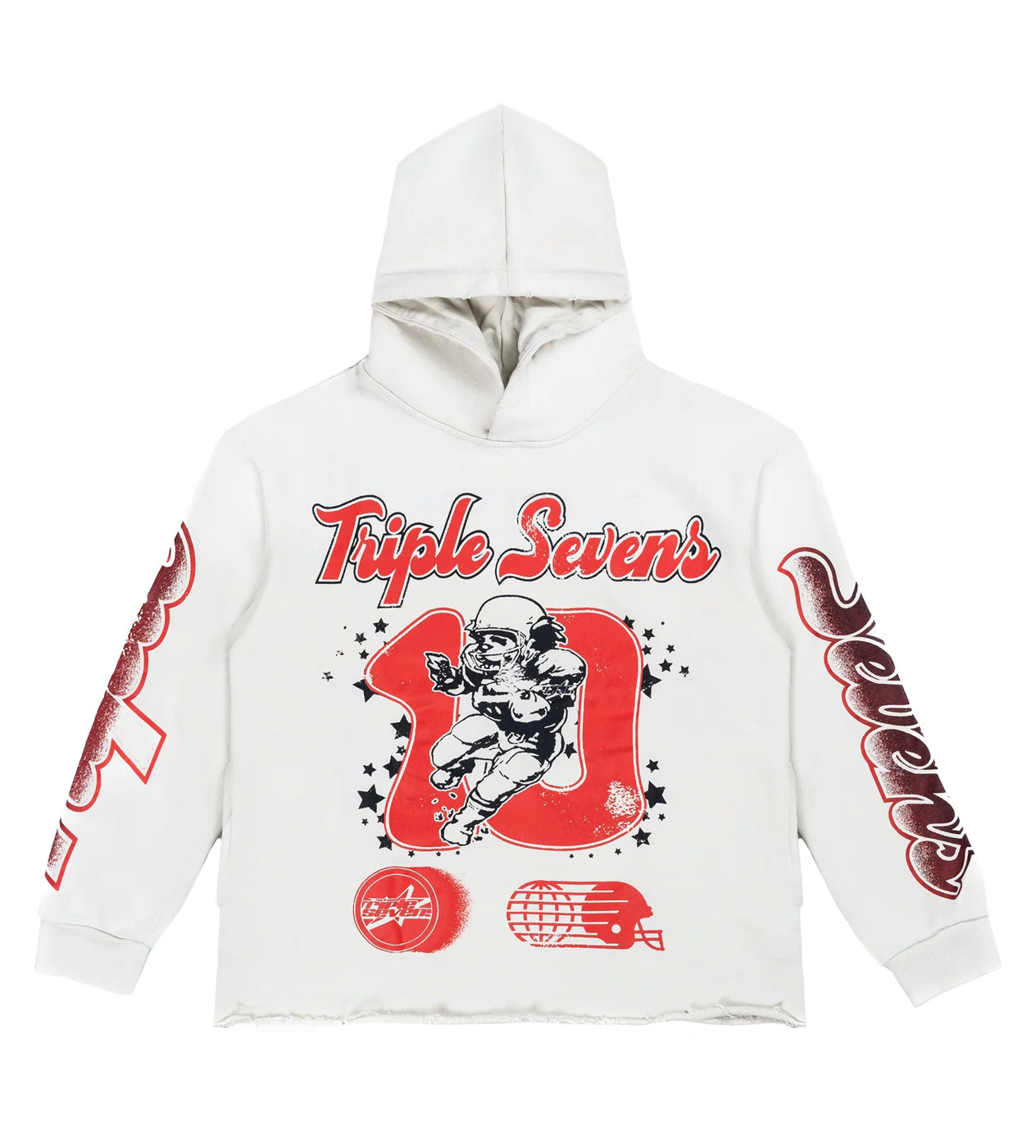 Triple Sevens All Star Hoodie White/Red