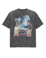 Triple Sevens Diana Tee black, Queen of Hearts tribute collage back print, back view