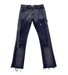 Triple Sevens Flared Denim Navy
