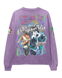 Triple Sevens Graffiti L/S Tee Purple