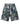 Triple Sevens Leather Camo Shorts green, baggy faux-leather cargo shorts in military camo, front view