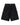 Triple Sevens Monogram Denim Shorts black, baggy carpenter jorts with tonal monogram-embossed panels, front view