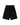 Triple Sevens Monogram Denim Shorts black, baggy carpenter jorts with tonal monogram-embossed panels, front view