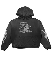 Triple Sevens Moto Hoodie Black