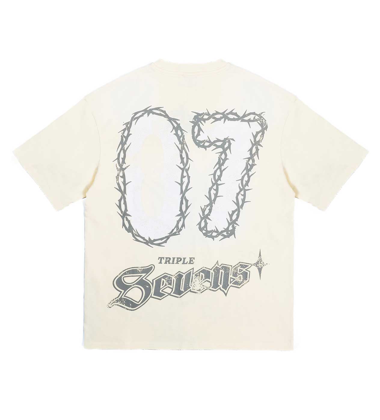 Triple Sevens NY Jesus Cream Tee back view