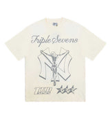 Triple Sevens NY Jesus Cream Tee front view